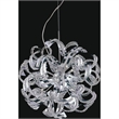 CWI Lighting Swivel 14 Light Contemporary Metal Chandelier in Chrome