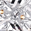 CWI Lighting Swivel 18 Light Contemporary Metal Chandelier in Chrome