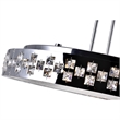 CWI Lighting Cinderella 10 Light Down Transitional Metal Chandelier in Chrome