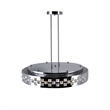 CWI Lighting Cinderella 10 Light Down Transitional Metal Chandelier in Chrome