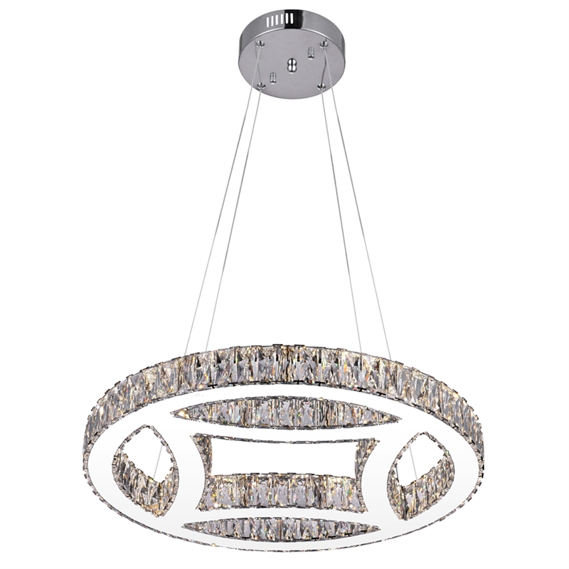 CWI Lighting Beyond Transitional Metal LED Chandelier in Chrome