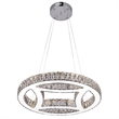 CWI Lighting Beyond Transitional Metal LED Chandelier in Chrome
