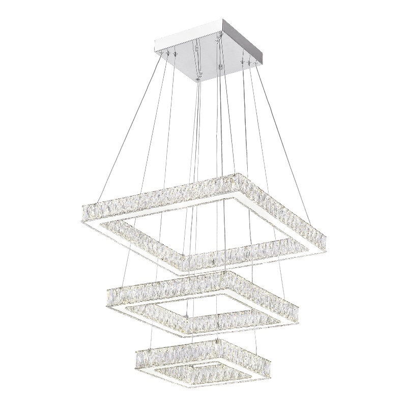 CWI Lighting Florence 2Transitional Metal LED Chandelier in Chrome