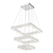 CWI Lighting Florence 2Transitional Metal LED Chandelier in Chrome