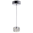 CWI Lighting Milan Contemporary Metal LED Mini Pendant in Chrome
