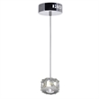 CWI Lighting Milan Contemporary Metal LED Mini Pendant in Chrome