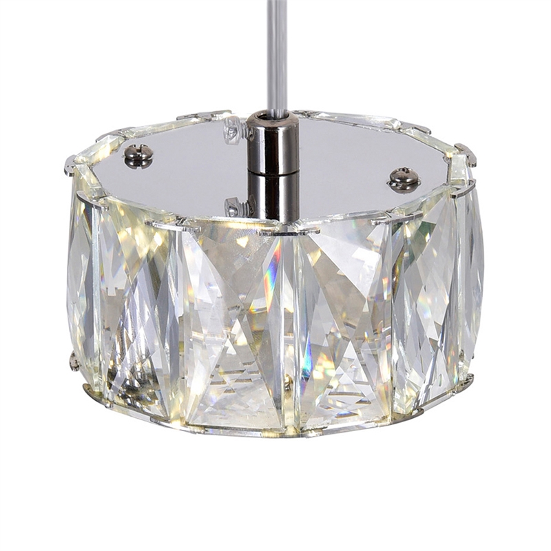 CWI Lighting Milan Contemporary Metal LED Mini Pendant in Chrome