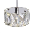 CWI Lighting Milan Contemporary Metal LED Mini Pendant in Chrome