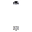 CWI Lighting Milan Contemporary Metal LED Mini Pendant in Chrome