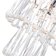 CWI Lighting Vast 3 Light Transitional Metal Chandelier in Chrome