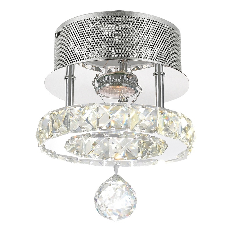 CWI Lighting Ring Transitional Metal LED Flush Mount in Chrome