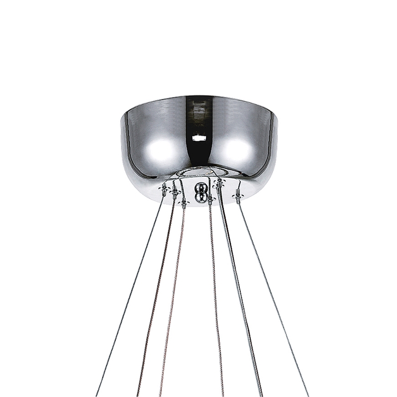 CWI Lighting Ring Transitional Metal LED Chandelier in Chrome