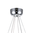 CWI Lighting Ring Transitional Metal LED Chandelier in Chrome