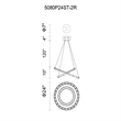 CWI Lighting Ring Transitional Metal LED Chandelier in Chrome
