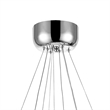 CWI Lighting RingTransitional Metal LED Chandelier in Chrome