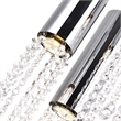 CWI Lighting Extended 9 Light Transitional Metal Pendant in Chrome