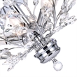 CWI Lighting Ivy 6 Light Transitional Metal Flush Mount in Chrome