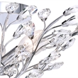 CWI Lighting Ivy 6 Light Transitional Metal Flush Mount in Chrome