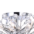 CWI Lighting Ivy 6 Light Transitional Metal Flush Mount in Chrome