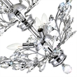 CWI Lighting Ivy 6 Light Transitional Metal Chandelier in Chrome