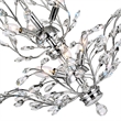 CWI Lighting Ivy 9 Light Transitional Metal Chandelier in Chrome