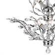 CWI Lighting Ivy 9 Light Transitional Metal Chandelier in Chrome