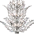 CWI Lighting Ivy 18 Light Transitional Metal Chandelier in Chrome