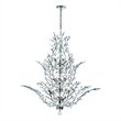CWI Lighting Ivy 18 Light Transitional Metal Chandelier in Chrome