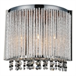 CWI Lighting Claire 3 Light Transitional Metal Wall Sconce in Chrome