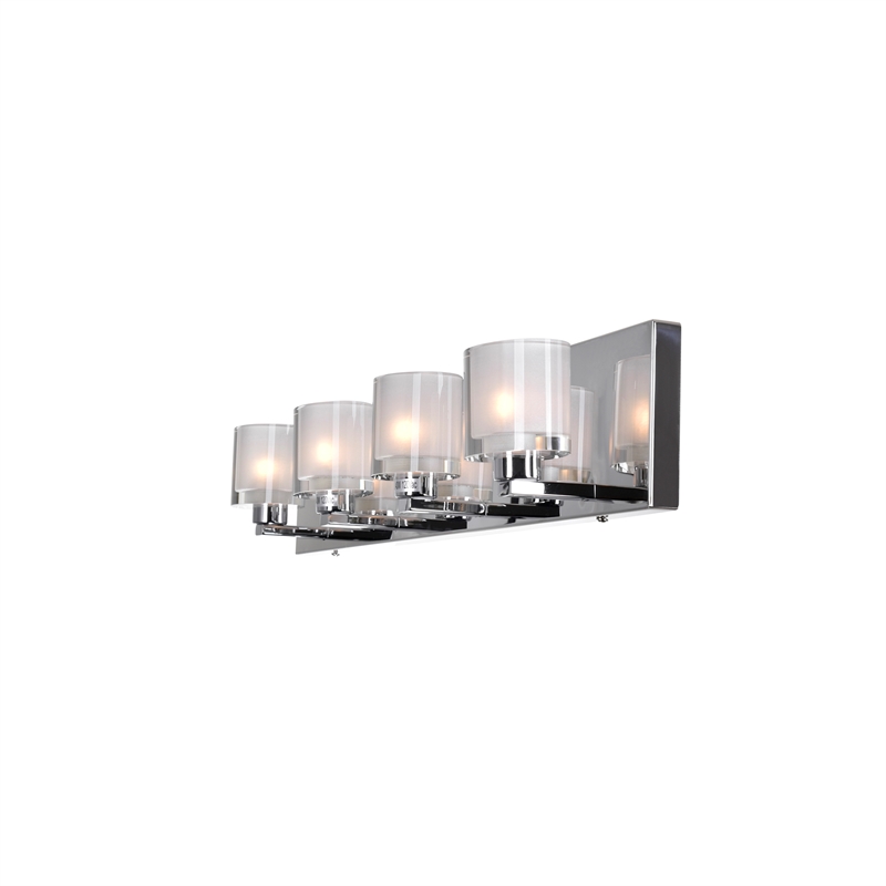 CWI Lighting Tina 4 Light Contemporary Metal Wall Sconce in Chrome