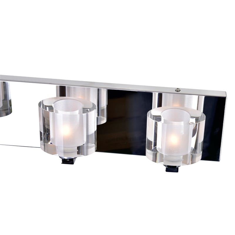 CWI Lighting Tina 4 Light Contemporary Metal Wall Sconce in Chrome