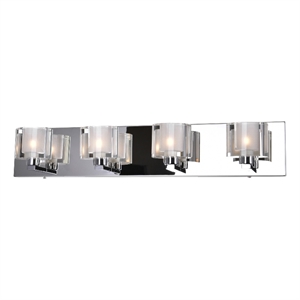 CWI Lighting Tina 4 Light Contemporary Metal Wall Sconce in Chrome