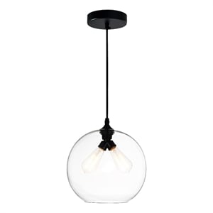 CWI Lighting 2 Light Contemporary Glass Mini Down Pendant in Clear
