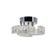 CWI Lighting Vienna Modern Metal LED Flush Mount Light in Chrome