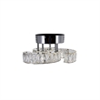 CWI Lighting Vienna Modern Metal LED Flush Mount Light in Chrome