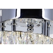 CWI Lighting Vienna Modern Metal LED Flush Mount Light in Chrome