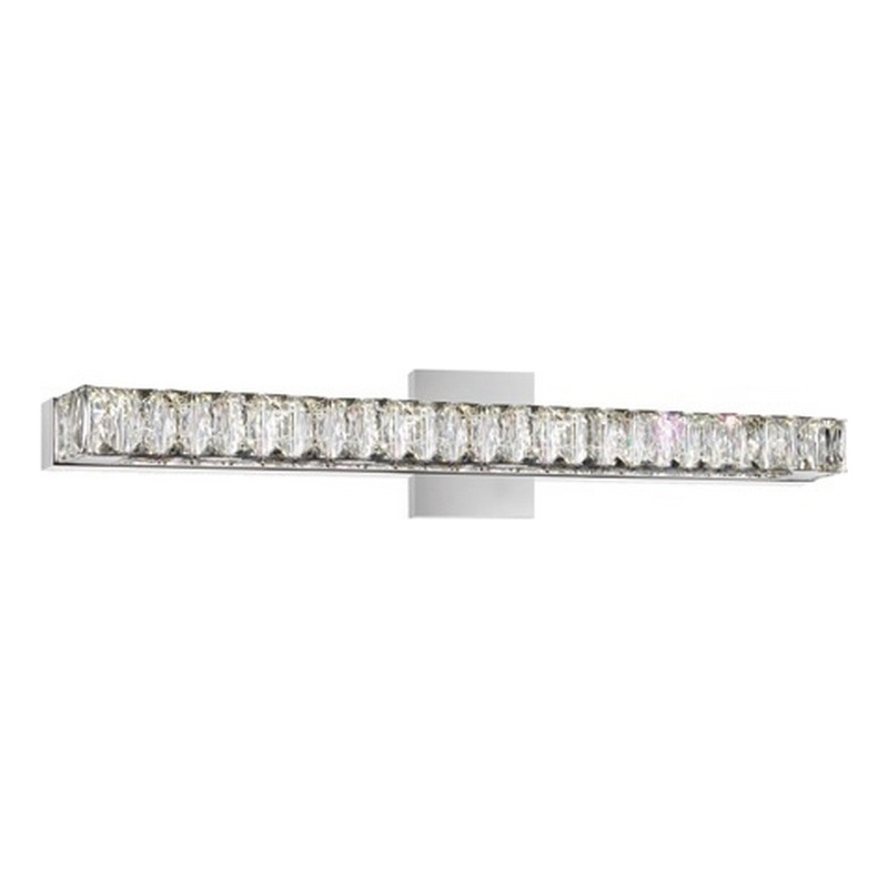 CWI Lighting Milan Transitional Metal LED Vanity Light in Chrome