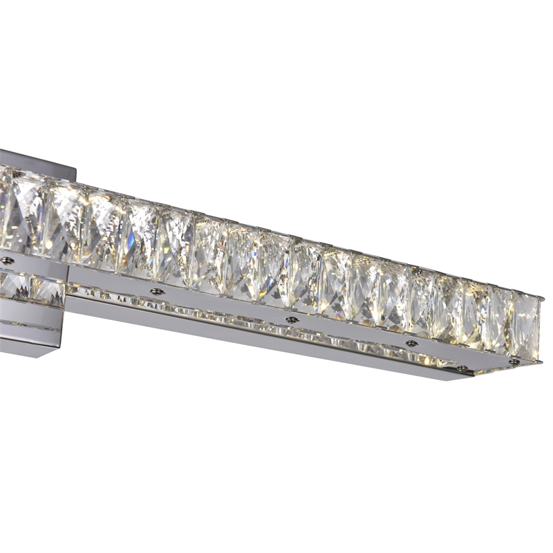 CWI Lighting MilanTransitional Metal LED Vanity Light in Chrome