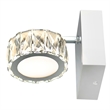 CWI Lighting Milan Transitional Metal LED Bathroom Sconce in Chrome