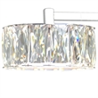 CWI Lighting Milan Transitional Metal LED Bathroom Sconce in Chrome