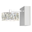 CWI Lighting Milan Transitional Metal LED Bathroom Sconce in Chrome