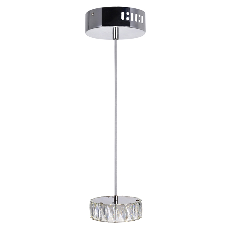 CWI Lighting Milan Contemporary Metal LED Mini Pendant in Chrome