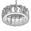 CWI Lighting Milan Contemporary Metal LED Mini Pendant in Chrome