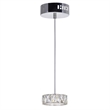 CWI Lighting Milan Contemporary Metal LED Mini Pendant in Chrome