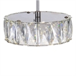 CWI Lighting Milan Contemporary Metal LED Mini Pendant in Chrome