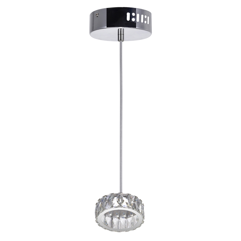 CWI Lighting Milan Contemporary Metal LED Mini Pendant in Chrome