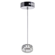 CWI Lighting Milan Contemporary Metal LED Mini Pendant in Chrome