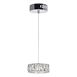 CWI Lighting Milan Contemporary Metal LED Mini Pendant in Chrome