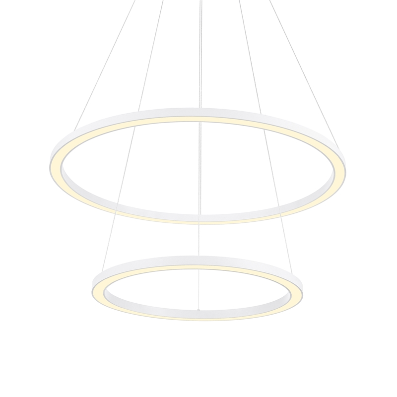 CWI Lighting Chalice Contemporary Metal LED Chandelier in White