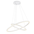 CWI Lighting Chalice Contemporary Metal LED Chandelier in White